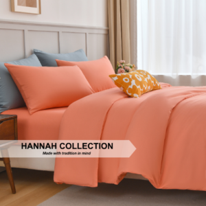 Hannah Collection Soridokara 900TC Microfiber Fitted Sheet Set Solid Colour Bedsheet